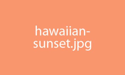 Hawaiian Vacation Sunset